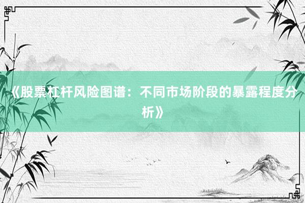 《股票杠杆风险图谱：不同市场阶段的暴露程度分析》
