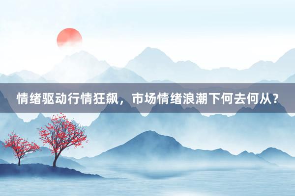 情绪驱动行情狂飙，市场情绪浪潮下何去何从？