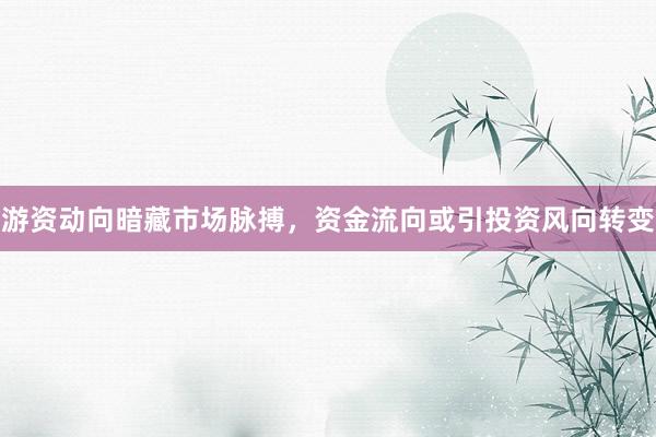 游资动向暗藏市场脉搏，资金流向或引投资风向转变