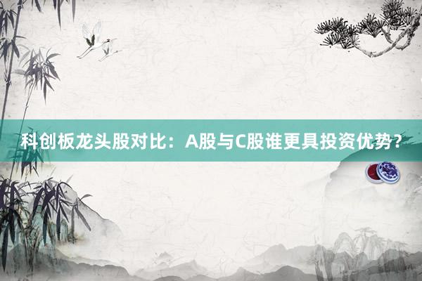 科创板龙头股对比：A股与C股谁更具投资优势？
